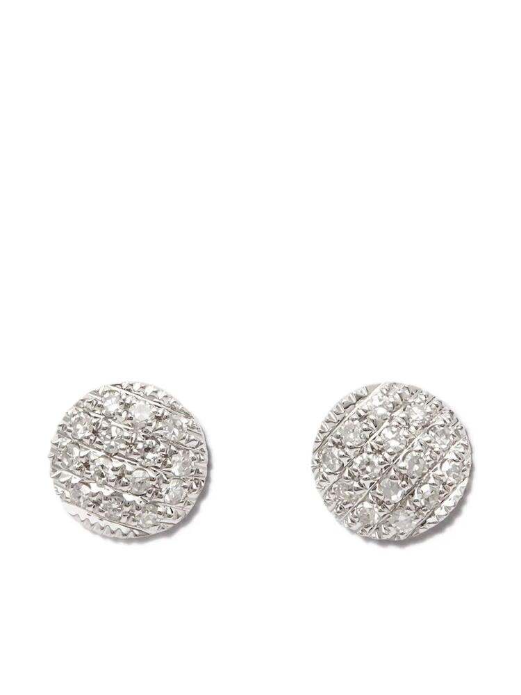 Dana Rebecca Designs 14kt white gold Lauren Joy diamond stud earrings - Silver Cover