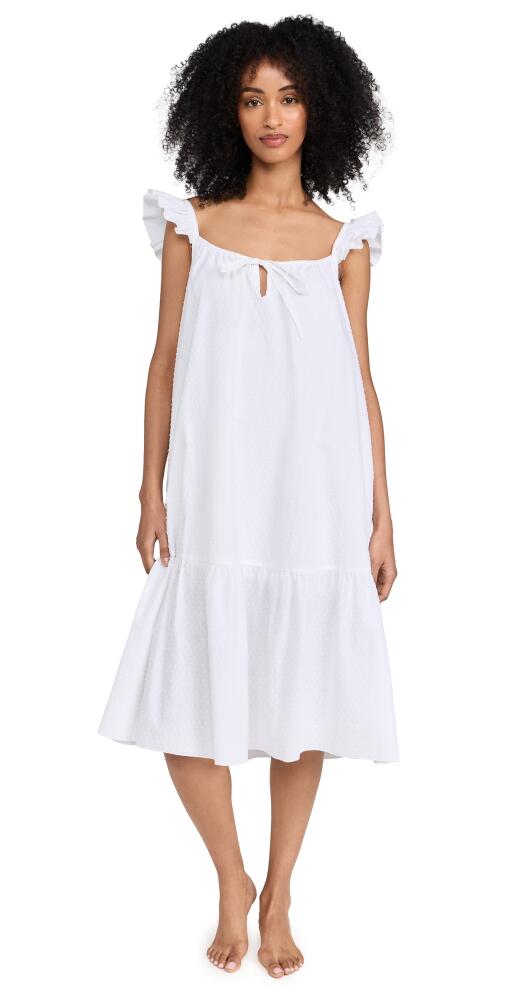 Petite Plume Women's Swiss Dots Nightgown White Cover