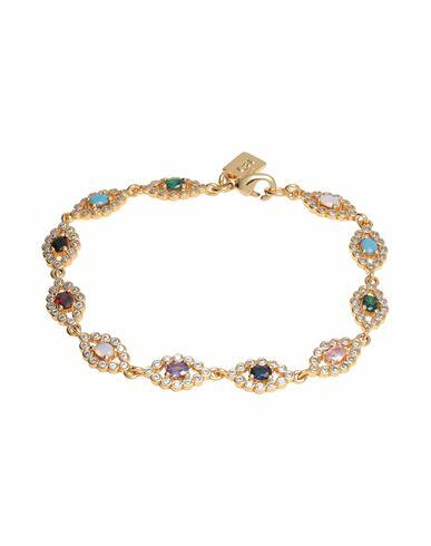 Crystal Haze Woman Bracelet Gold Brass, 750/1000 gold plated, Cubic zirconia Cover