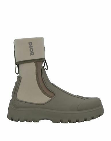 Dior Homme Man Ankle boots Khaki Textile fibers Cover