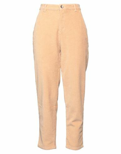 Ba & sh Woman Pants Apricot Cotton, Elastane Cover