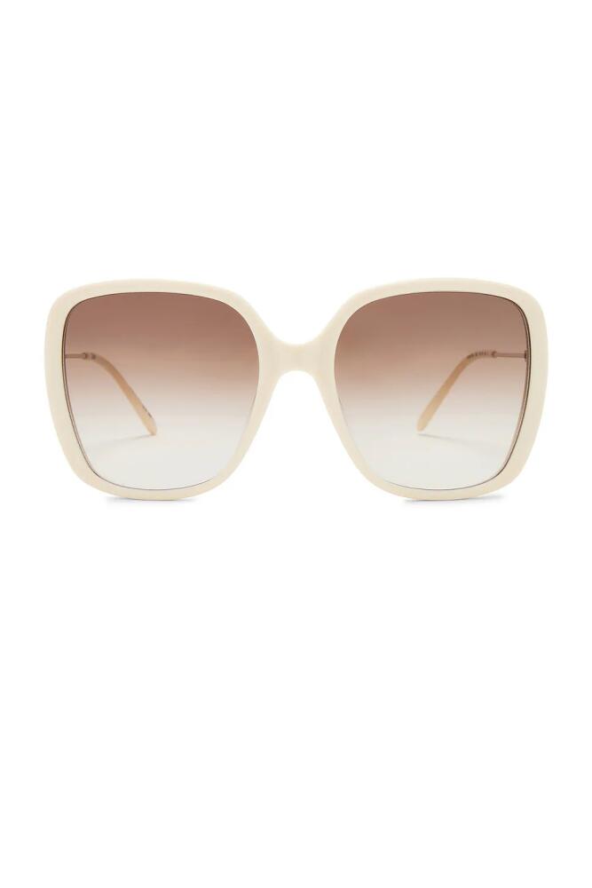 Chloe Square Sunglasses in Ivory Cover