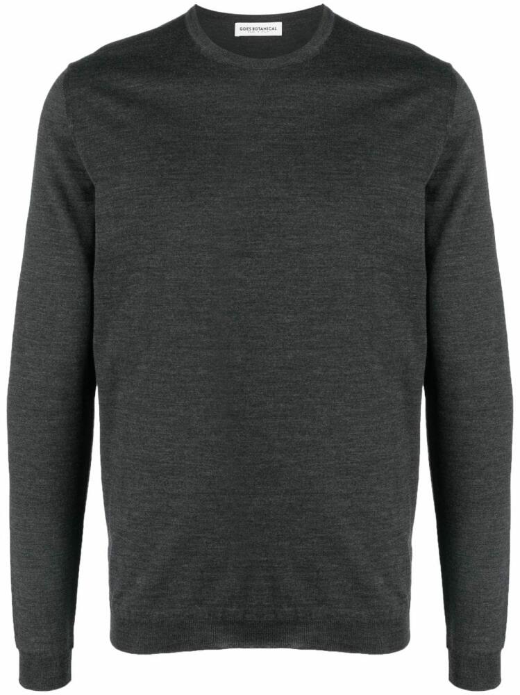 GOES BOTANICAL crew-neck merino-wool jumper - Grey Cover