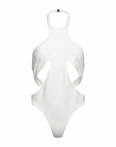 Mugler Woman One-piece swimsuit White Polyamide, Elastane Cover