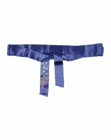 Etro Woman Belt Midnight blue Textile fibers Cover