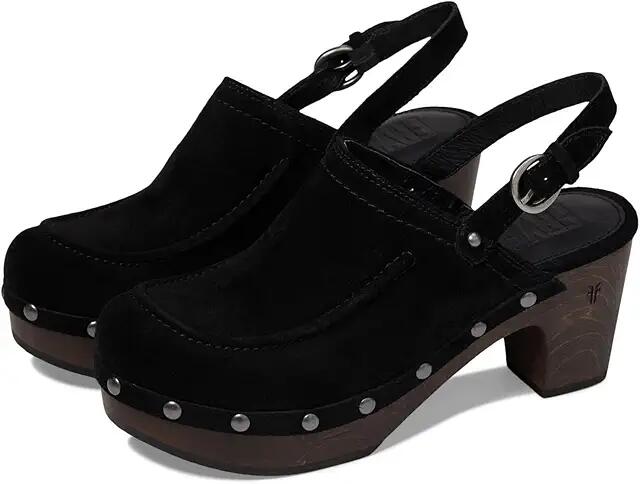 Frye Jessica Slingback Clog (Black) Women's Slippers Cover