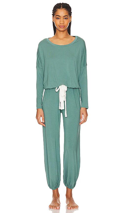 eberjey Gisele Slouchy Set in Green Cover