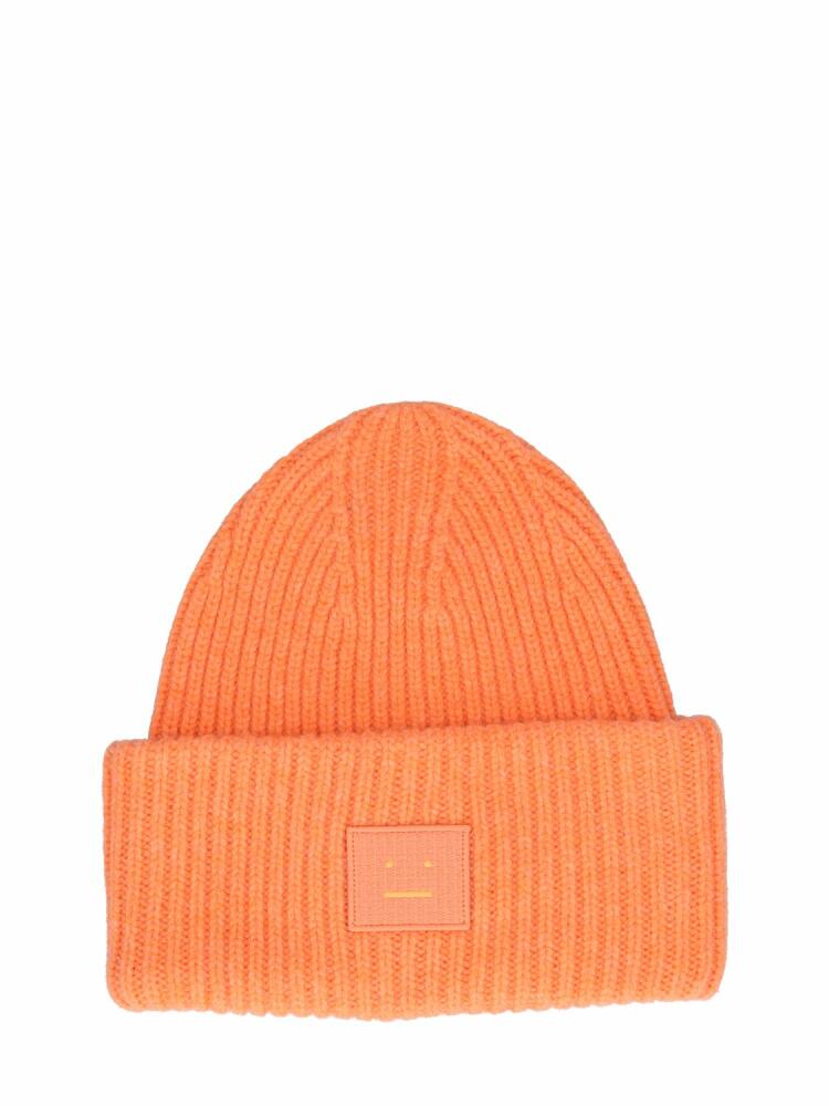 ACNE STUDIOS Pansy Face Wool Beanie Cover