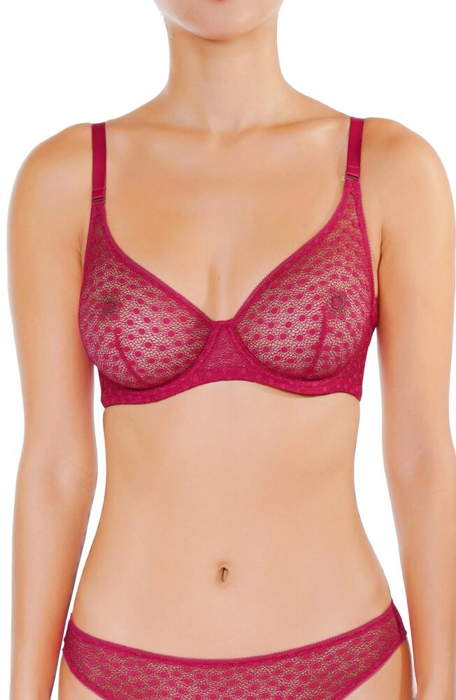 Huit Daisy Cerise Underwire Bra in Cherry Cover