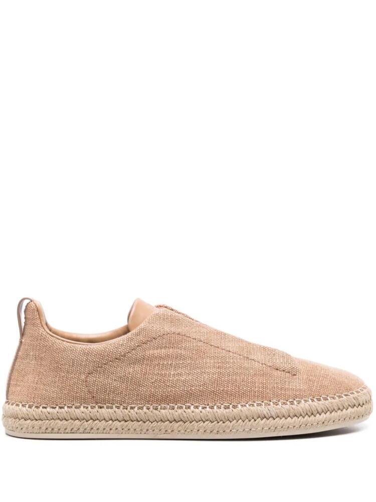 Zegna Triple Stitch textured espadrilles - Neutrals Cover