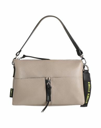 Rǝbelle Woman Handbag Grey Cow leather Cover