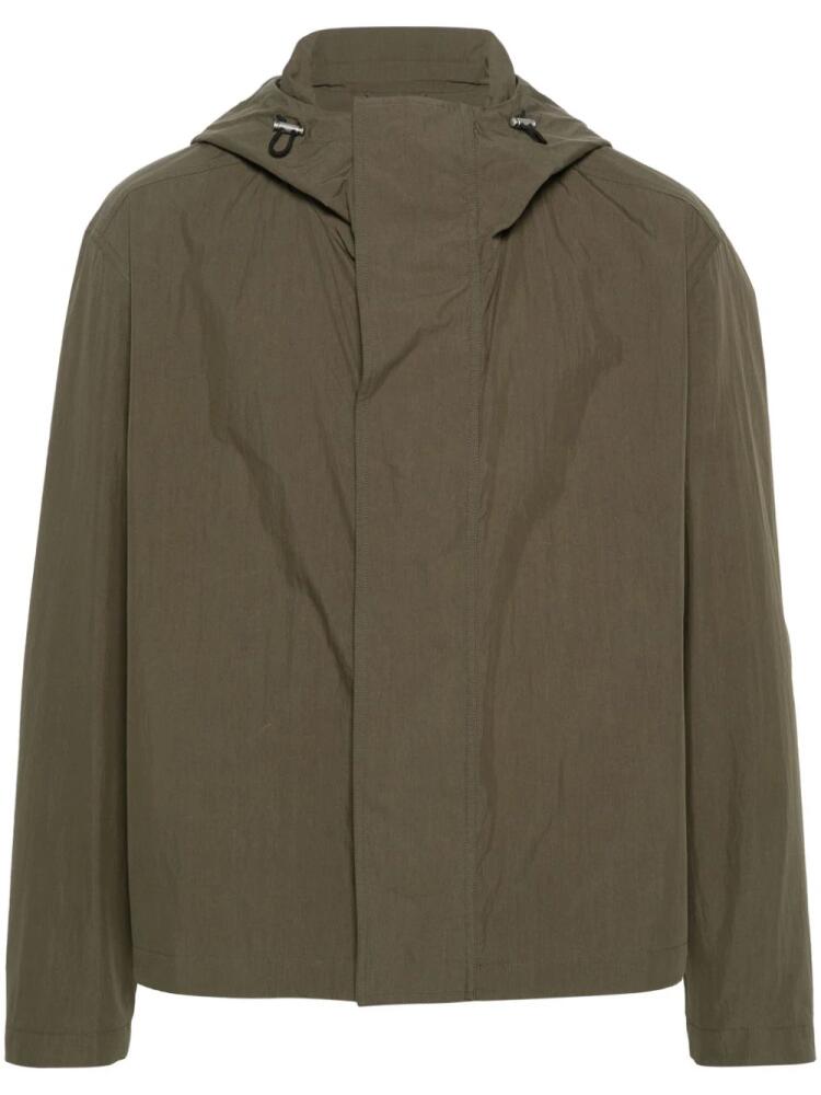 Jil Sander long-sleeve hooded jacket - Green Cover