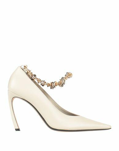 Lanvin Woman Pumps Ivory Lambskin Cover