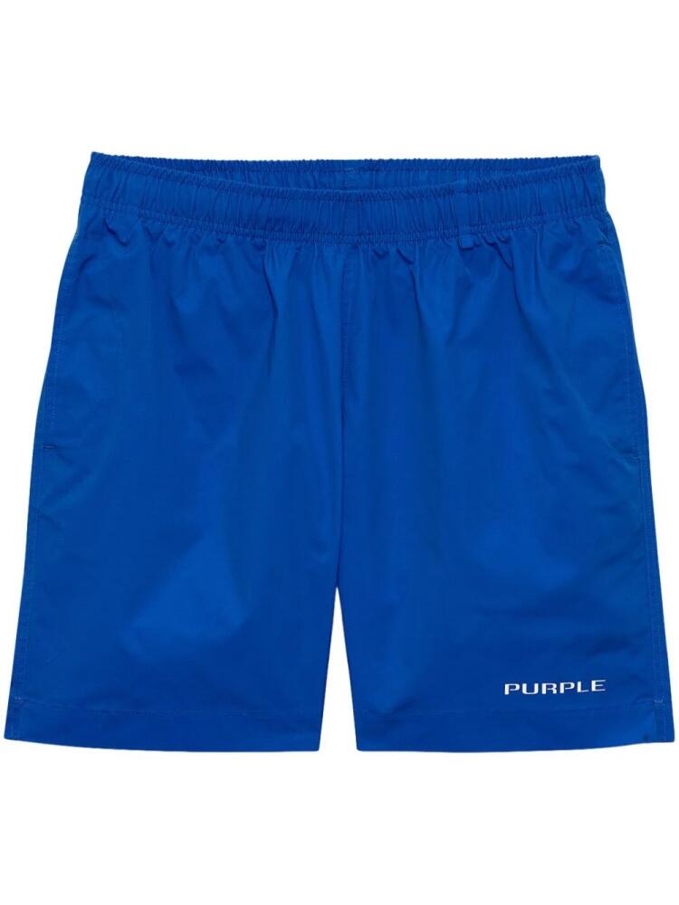 Purple Brand Wordmark All Around swim shorts - Blue Cover