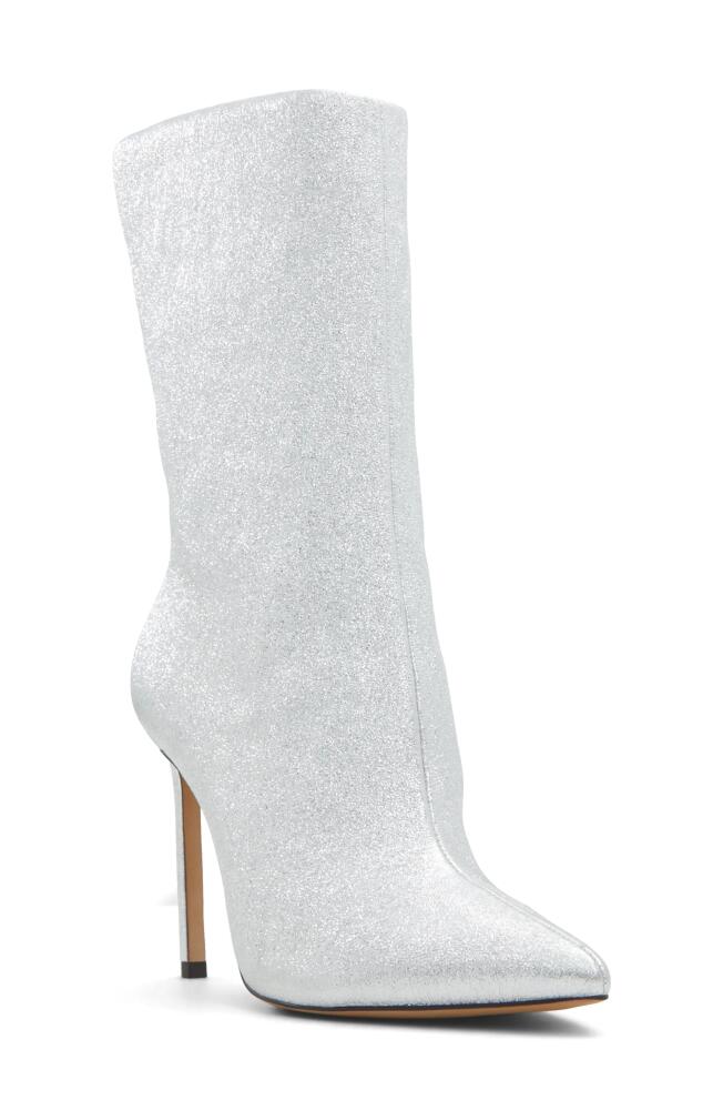 ALDO Silva Pointed Toe Bootie in Silver Cover