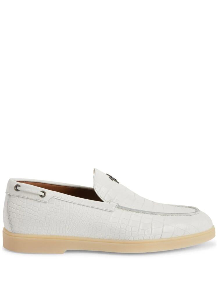 Giuseppe Zanotti The Maui leather loafers - White Cover