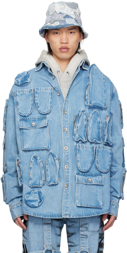 Who Decides War Blue Tech Denim Shirt Cover