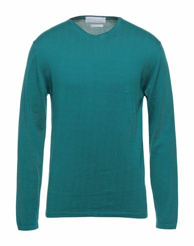 Daniele Fiesoli Man Sweater Emerald green Cotton Cover