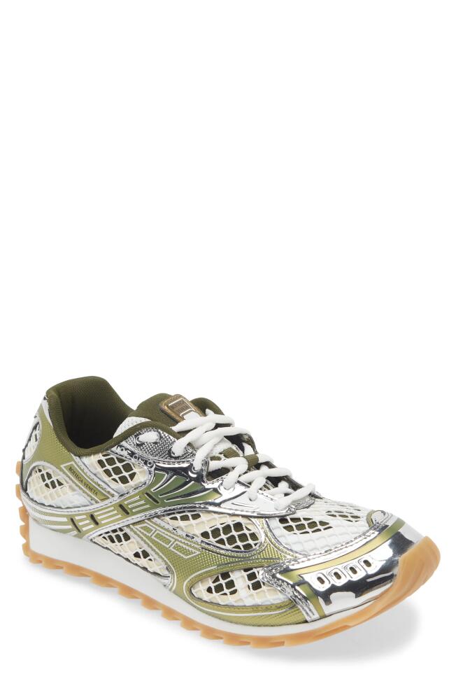 Bottega Veneta Orbit Low Top Sneaker in Mud/White Cover