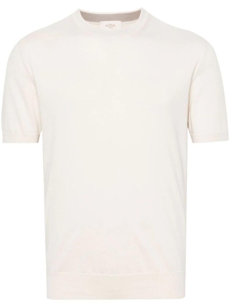 Altea fine-knit cotton T-shirt - Neutrals Cover