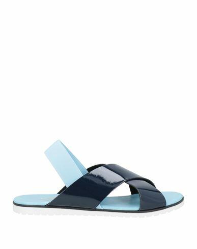 Pollini Woman Sandals Midnight blue Polyurethane Cover