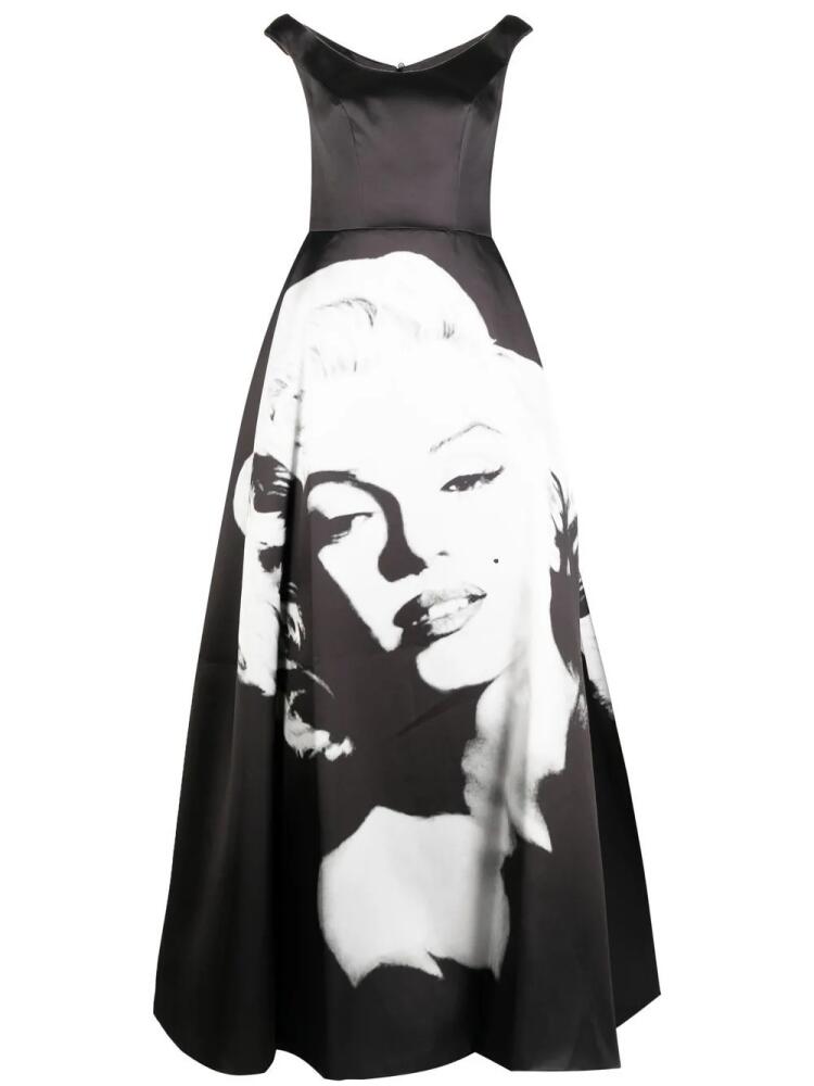 Isabel Sanchis Marilyn Monroe-print ball gown - Black Cover