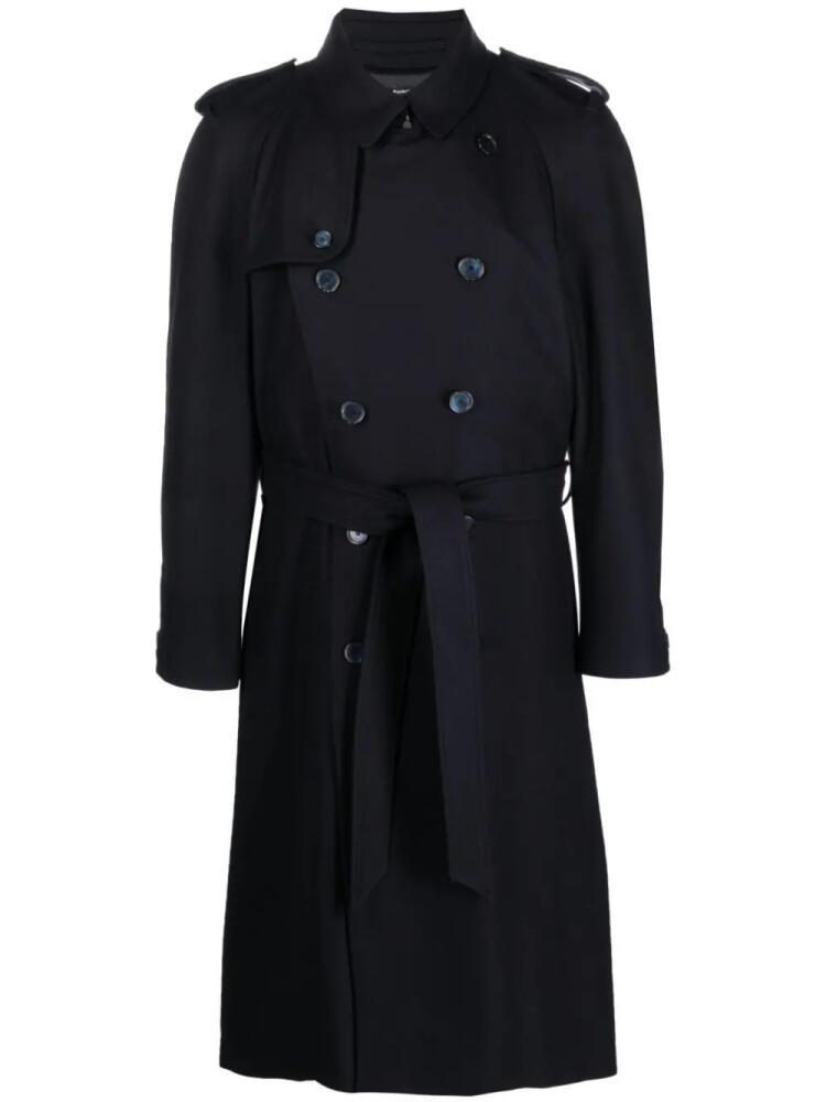 Patrizia Pepe notched-collar double-breasted coat - Blue Cover