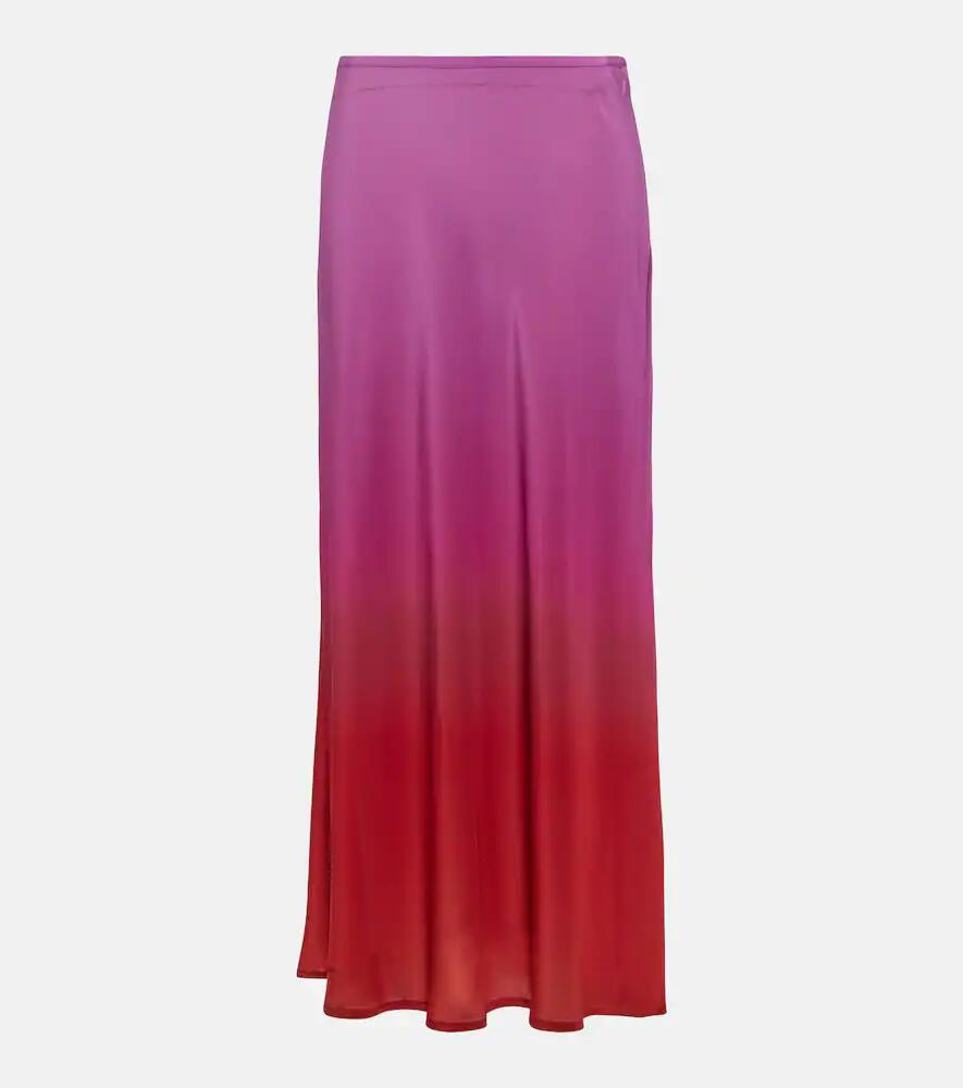 Rixo Kelly silk midi skirt Cover