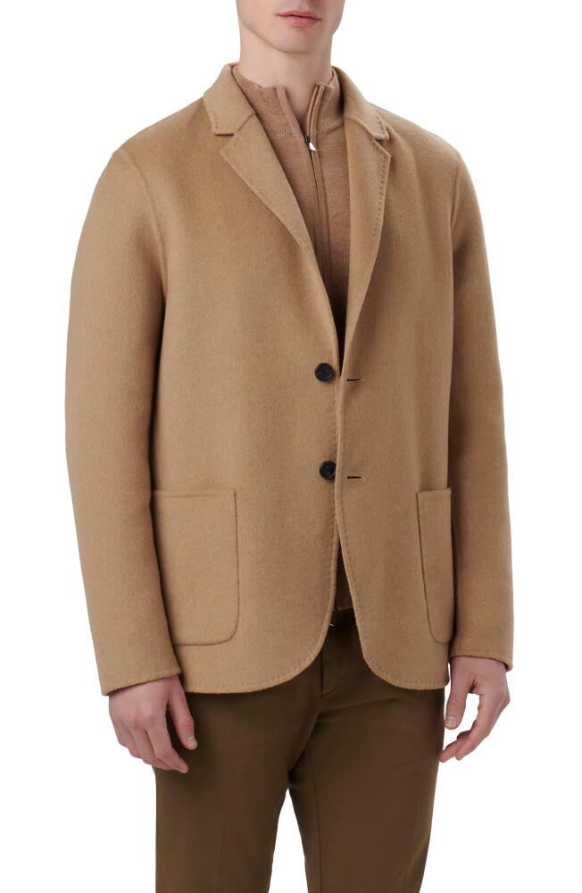 Bugatchi Wool Blend Double Button Blazer in Camel Cover