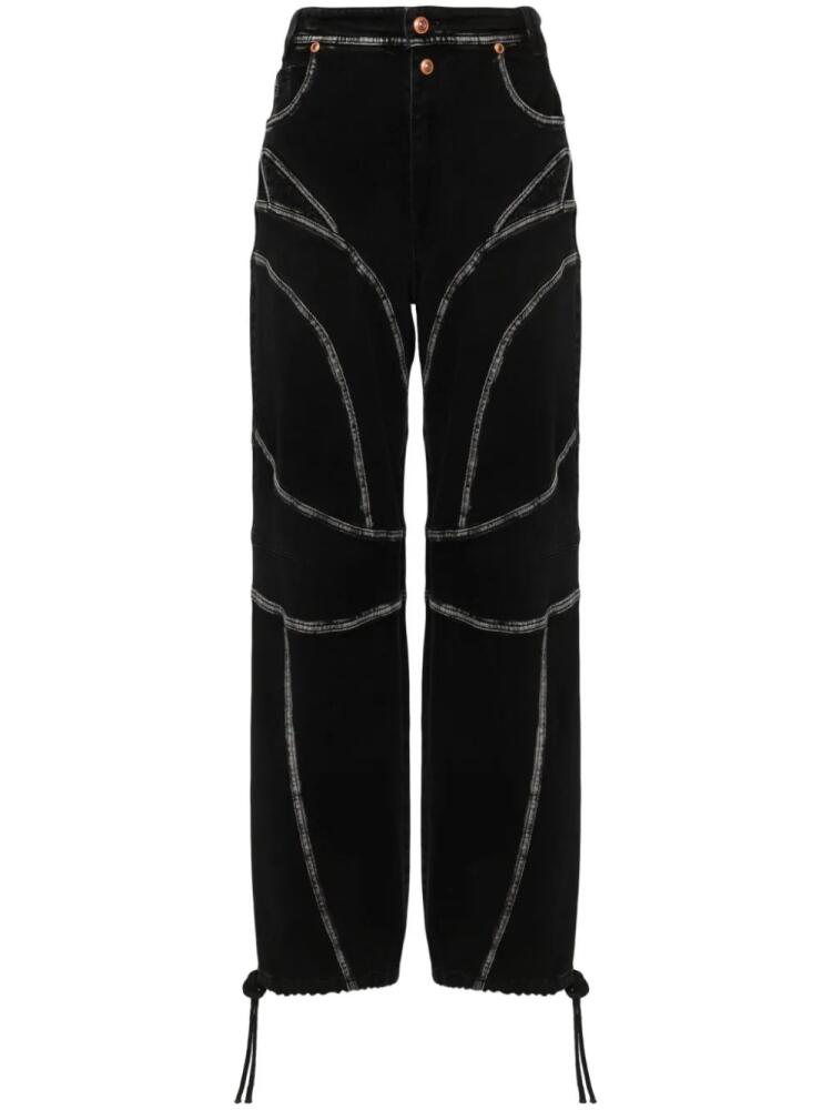 Versace Jeans Couture Piece Number straight-leg jeans - Black Cover