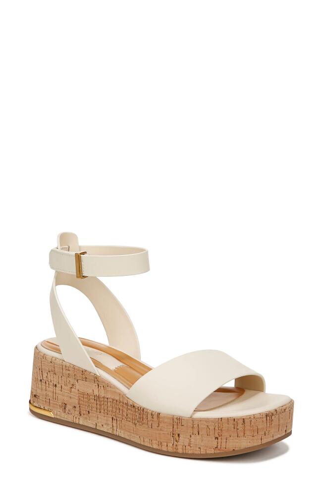 Franco Sarto Terry Ankle Strap Platform Wedge Sandal in Ivory Cover