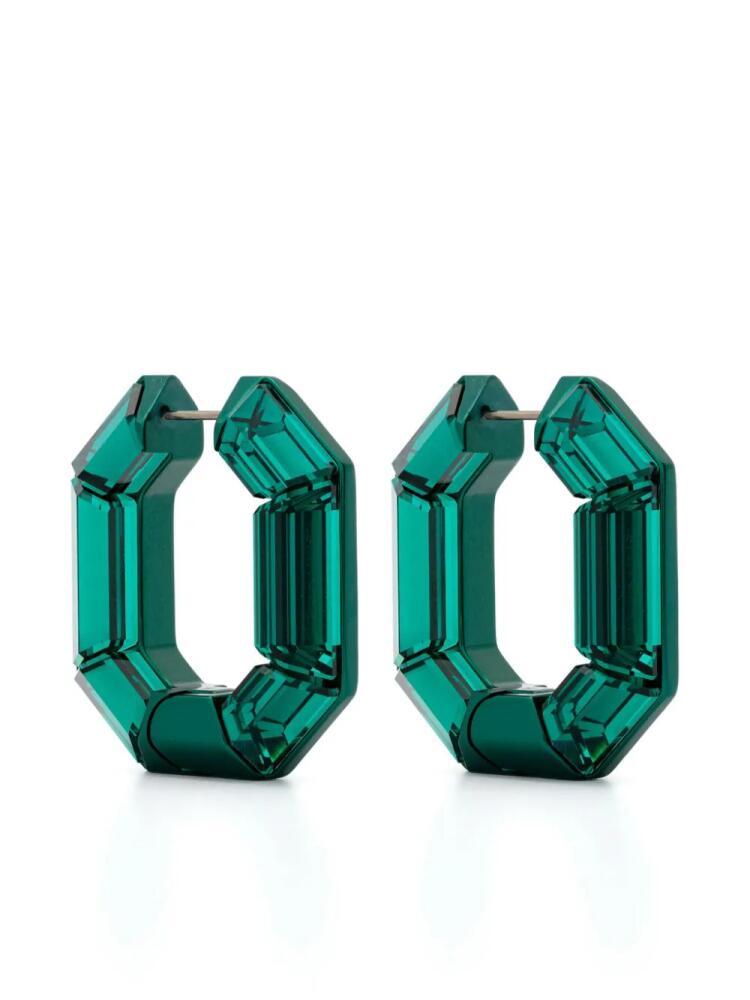 Swarovski Lucent hoop earrings - Green Cover