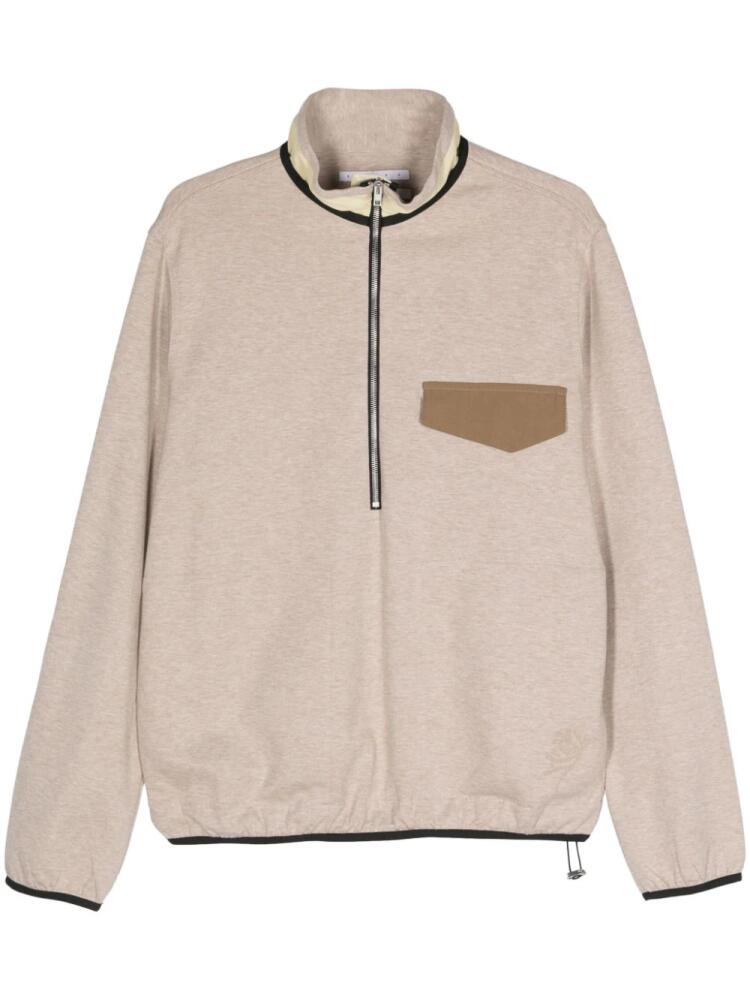 RANRA mélange half-zip sweatshirt - Neutrals Cover