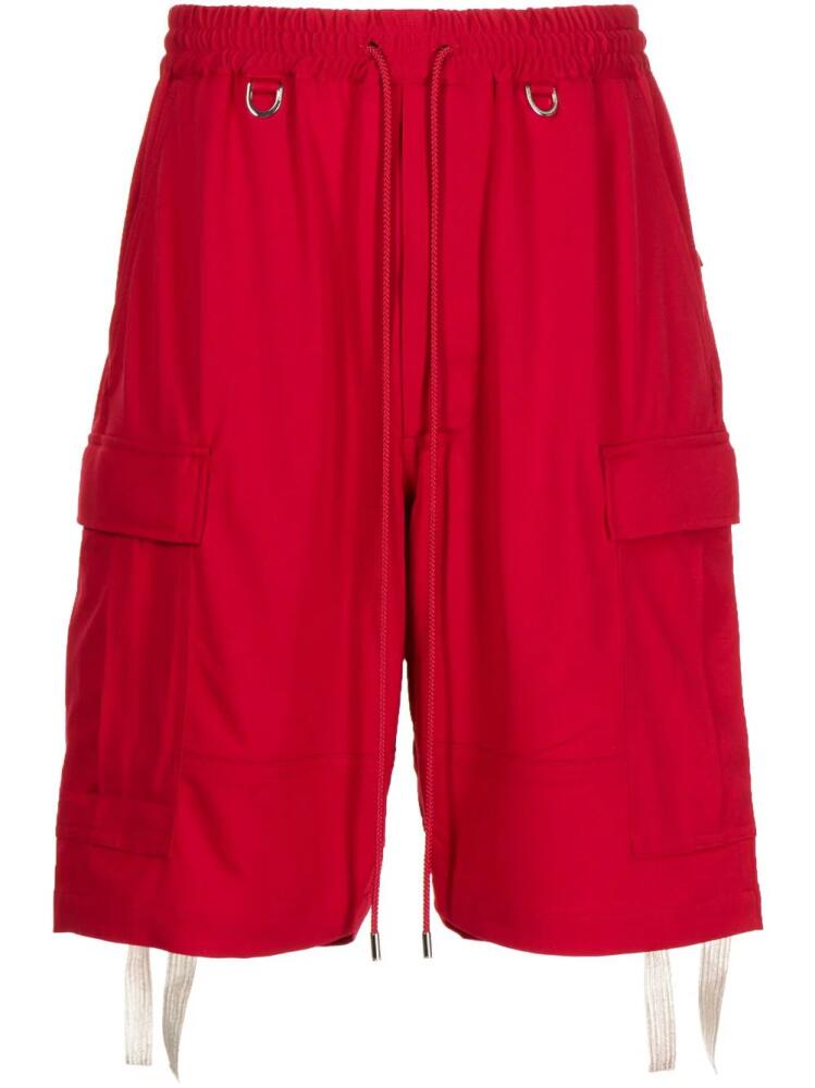 Mastermind Japan logo-print bermuda shorts - Red Cover