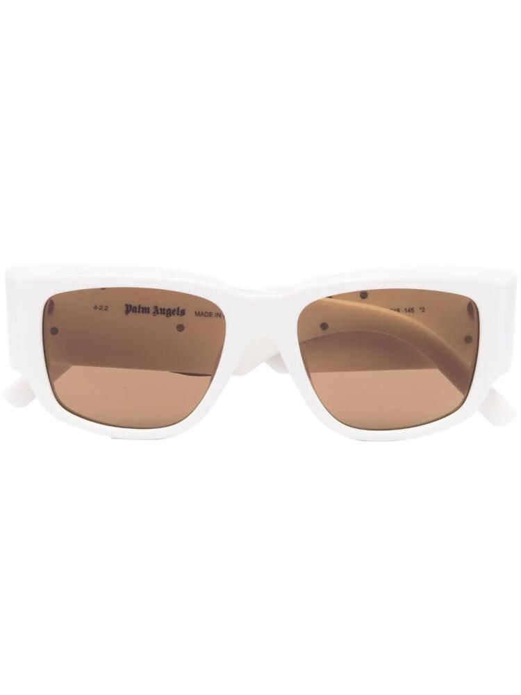 Palm Angels Eyewear Laguna cat-eye frame sunglasses - White Cover