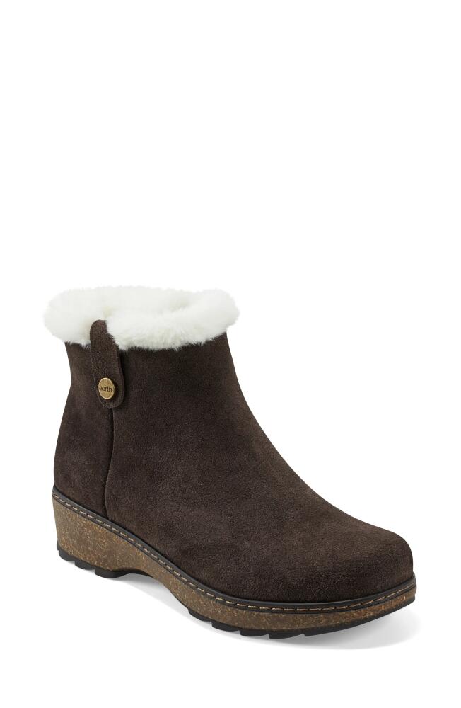 Earth Kim Faux Fur Lined Bootie in Corvino Cover