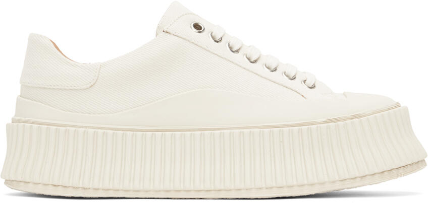 Jil Sander Off-White Platform Sneakers Cover