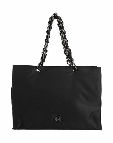 Rǝbelle Woman Handbag Black Textile fibers Cover