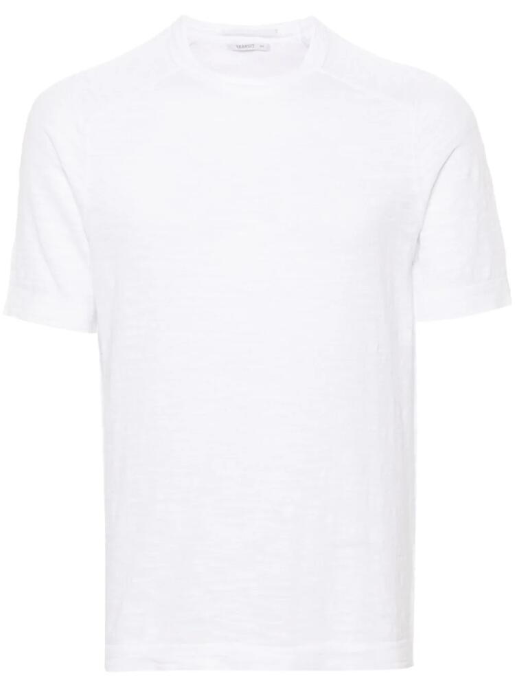 Transit slub-texture T-shirt - White Cover