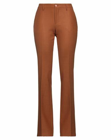 Pt Torino Woman Pants Tan Polyester, Virgin Wool, Elastane Cover