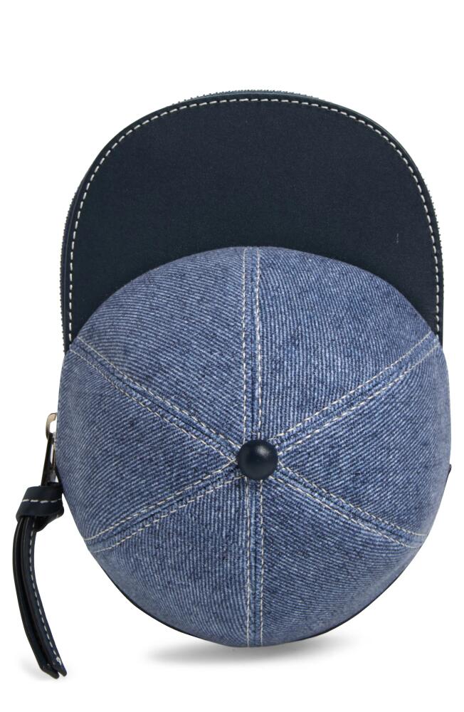 JW Anderson Medium Denim & Leather Cap Crossbody Bag in Blue Cover