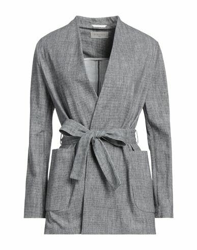 Circolo 1901 Woman Blazer Grey Cotton, Elastane Cover