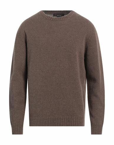 Jeordie's Man Sweater Dark brown Merino Wool Cover