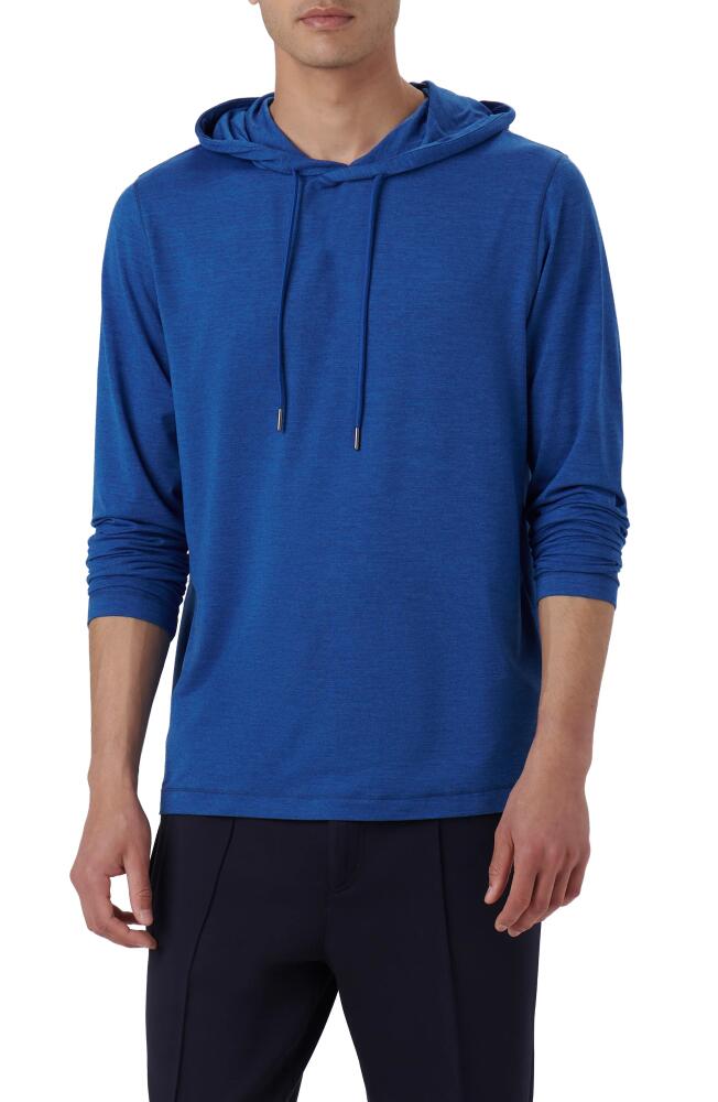 Bugatchi Performance Hoodie in French Blue Cover