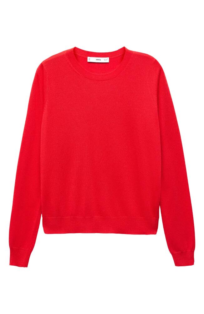 MANGO Crewneck Sweater in Red Cover