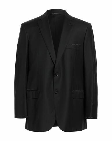 Brioni Man Blazer Black Wool Cover