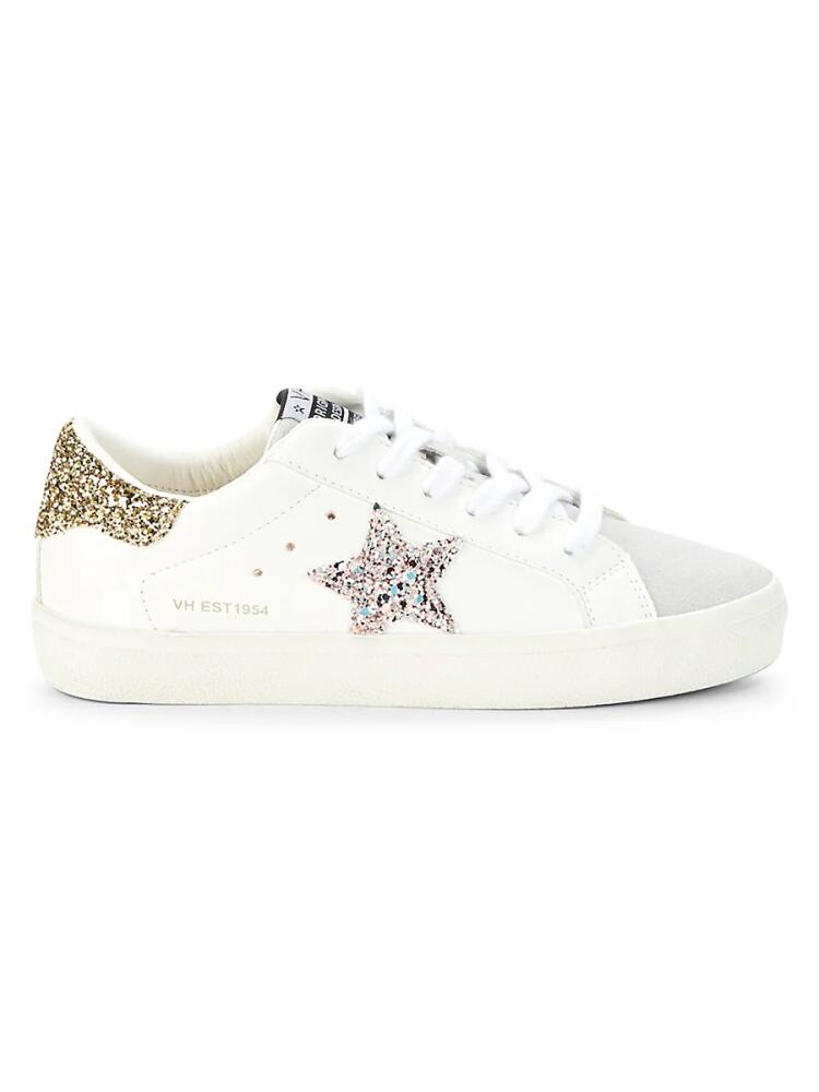 Vintage Havana Women's Summer Glitter Star Sneakers - White Grey Cover