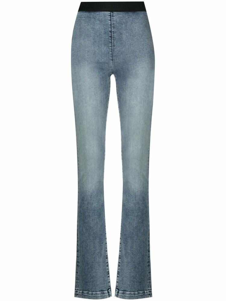 RTA Lais slim-leg denim trousers - Blue Cover