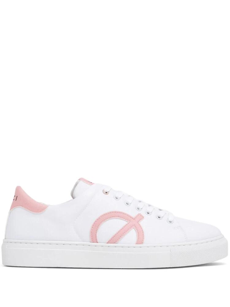 L⌀CI logo-patch low-top sneakers - White Cover