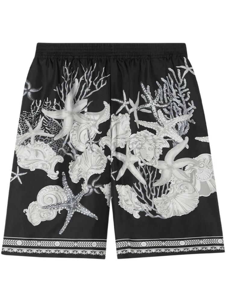 Versace Barocco Sea silk shorts - Black Cover